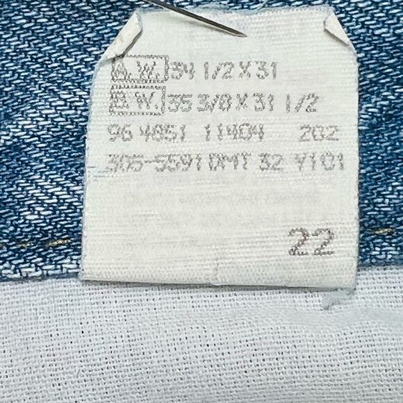 Lee Vintage Women’s 32x30 Mom Jeans 80's Blue Acid Wash Denim - Picture 9 of 10